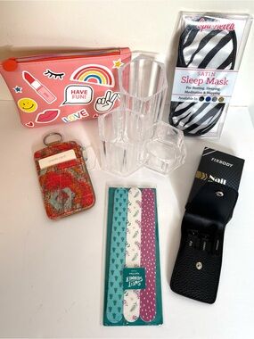 COSMETIC BAG 8 PIECE BUNDLE